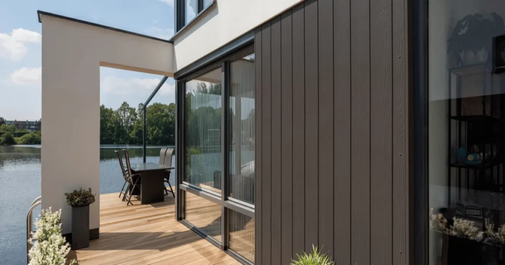 House with Cedral Click