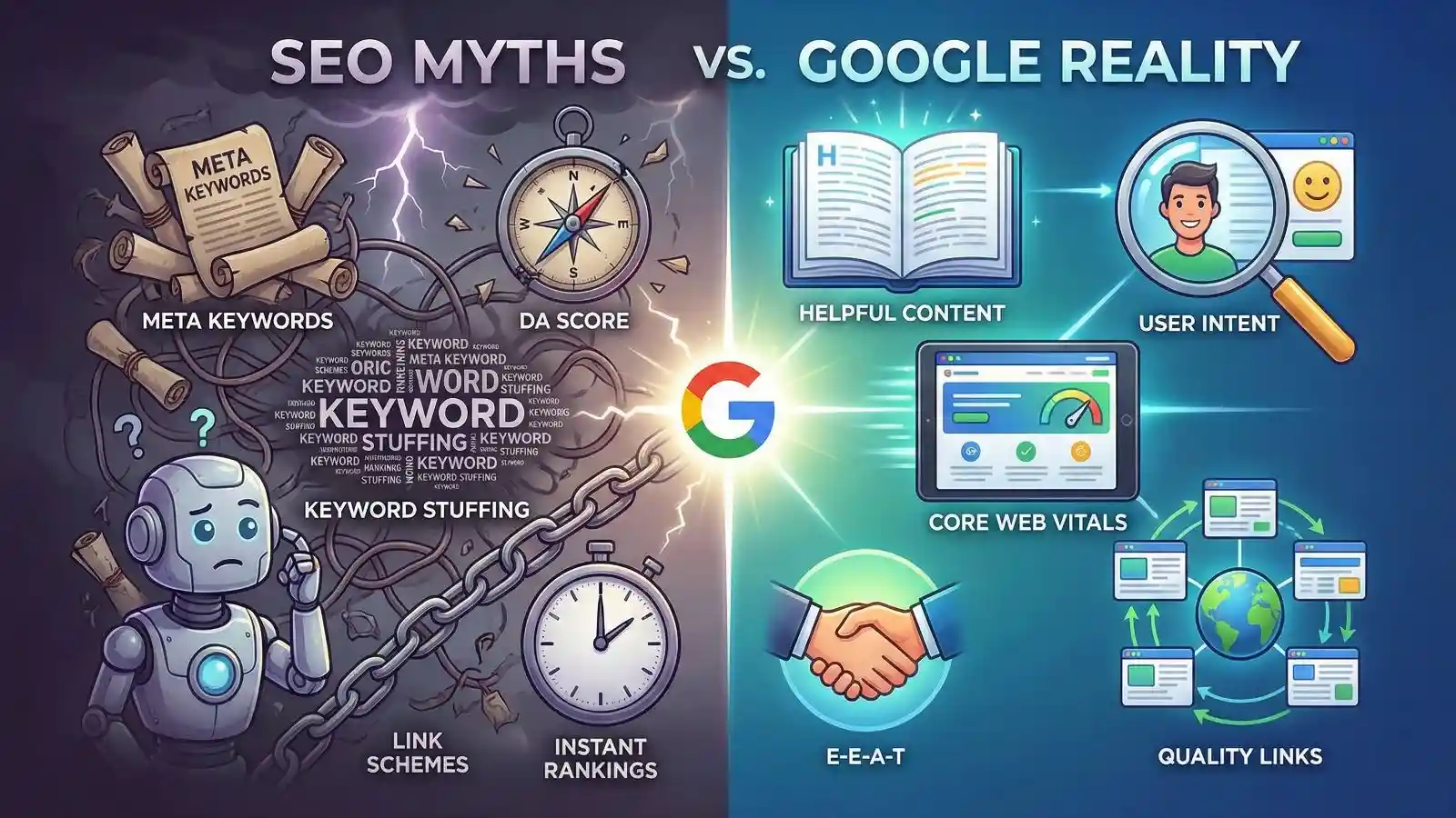 SEO Myths vs. Google Reality